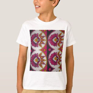 Farbenfrohe afrikanische Stoffe Motif T-Shirt