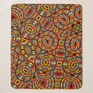 Farbenfrohe afrikanische Stoffe - Nahtloses Muster Sherpadecke