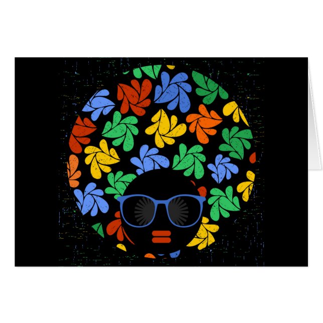 Farbenfrohe Afro-Liebe (Vorderseite (Horizontal))