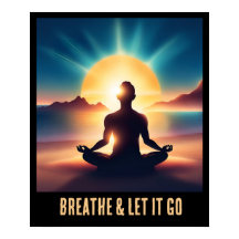 Farbenfrohe Ai Motivierend Yoga Meditation Atmen