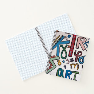 Farbenfrohe Alphabet Notizbuch
