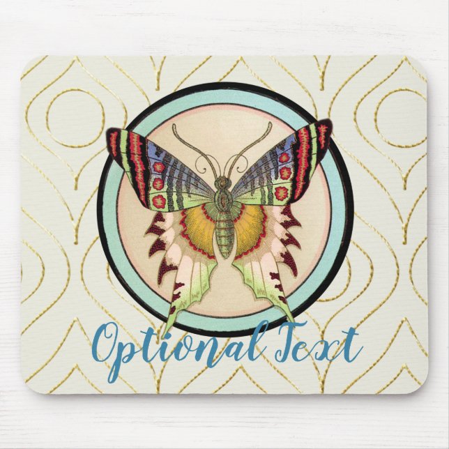 Farbenfrohe alte Schmetterlinge Mousepad (Vorne)