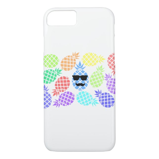 Farbenfrohe Ananas - Fall Case-Mate iPhone Hülle (Rückseite)