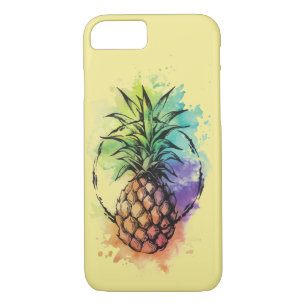 Farbenfrohe Ananas-Kiste Case-Mate iPhone Hülle
