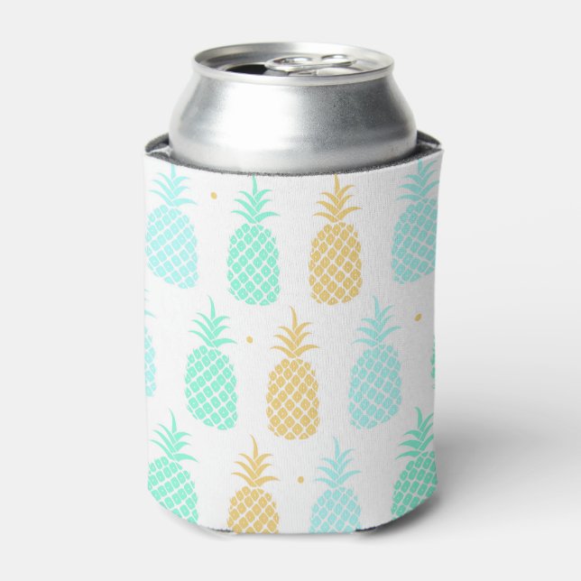 Farbenfrohe Ananas-Muster können kühler werden Dosenkühler (Kanne Vorderseite)