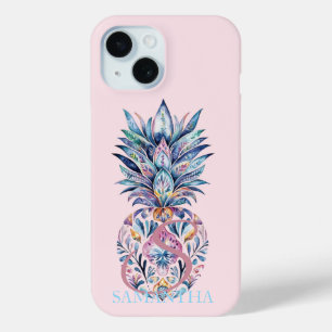 Farbenfrohe Ananas Rosa Case-Mate iPhone Hülle