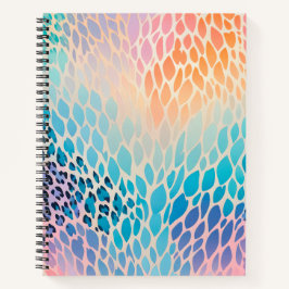 Farbenfrohe Animal Print Art Spirituosen Notebook Notizbuch
