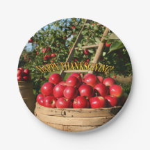 Farbenfrohe Apple Ernte Happy Thanksgiving