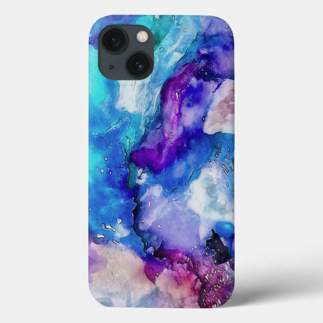 Farbenfrohe Aquarellabstraktion Case-Mate iPhone Hülle (Rückseite)