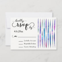 Farbenfrohe Aquarellbänder, moderner Hochzeitstil-
