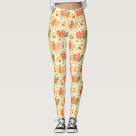 Farbenfrohe Aquarellbläschen Leggings