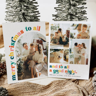 Farbenfrohe Arch Foto Frohe Weihnachtskarte Feiertagskarte