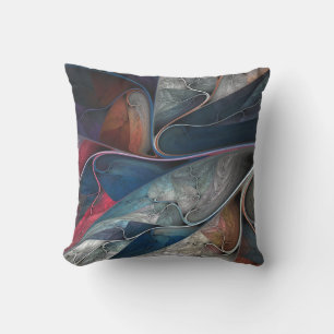 Farbenfrohe Art Throw Kissen