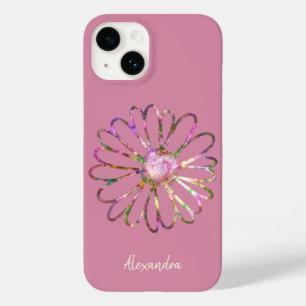 Farbenfrohe ästhetische Regenbogen Stilvolle Blume Case-Mate iPhone 14 Hülle