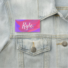 Farbenfrohe, ästhetische Vaporwave-Minimal Namensschild