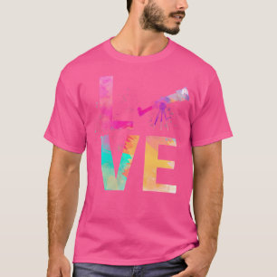 Farbenfrohe Astronomie-Mama verleiht Astronomie T-Shirt
