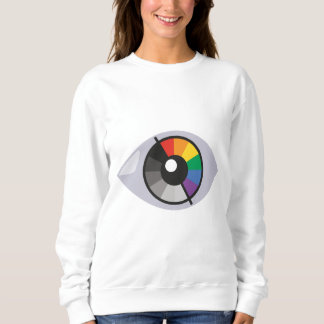 Farbenfrohe Augen des Diversity und der Kreativitä Sweatshirt