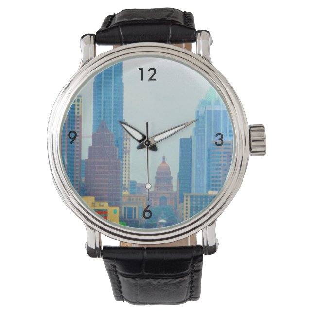 Farbenfrohe Austin Watch Armbanduhr (Vorderseite)