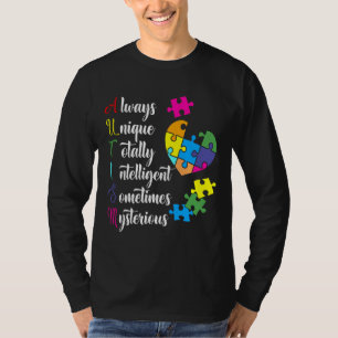 Farbenfrohe Autismus-Bewusstseinsbildung für ASD-E T-Shirt
