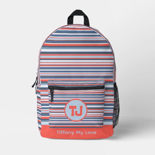 Farbenfrohe Backpacker für Schultrainer Bedruckter Rucksack (Vorderseite)
