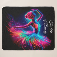 Farbenfrohe Ballerina Neon Art bohemian schöne Tän
