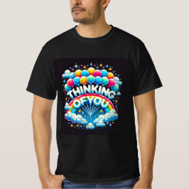 Farbenfrohe Balloon Rainbow Thinking You Mens T-Shirt