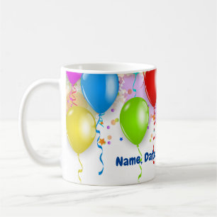 Farbenfrohe Balloon Tasse - Anpassbar!