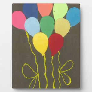 Farbenfrohe Balloons Grafik-Design Fotoplatte