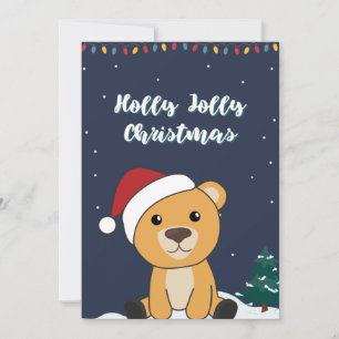 Farbenfrohe Bären Frohe Weihnachten Wintertiere Bä