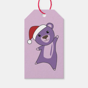 Farbenfrohe Bären Frohe Weihnachts Winter Tiere Bä Geschenkanhänger