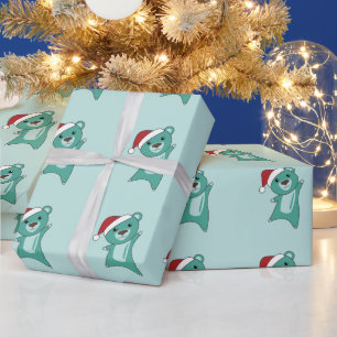 Farbenfrohe Bären Frohe Weihnachts Winter Tiere Bä Geschenkpapier