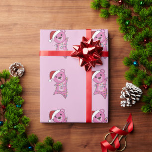 Farbenfrohe Bären Frohe Weihnachts Winter Tiere Bä Geschenkpapier