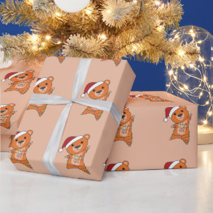Farbenfrohe Bären Frohe Weihnachts Winter Tiere Bä Geschenkpapier
