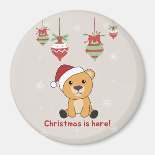Farbenfrohe Bären Frohe Weihnachts Winter Tiere Bä Magnet