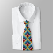 Farbenfrohe Bargello Stickerei Boho Chic Muster