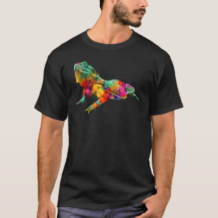 Farbenfrohe Bartentrache Lizard Reptile Costume T-Shirt