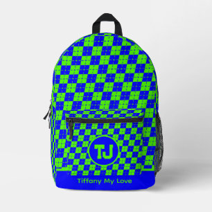 Farbenfrohe Basketball Team Backpack für Mädchen Bedruckter Rucksack