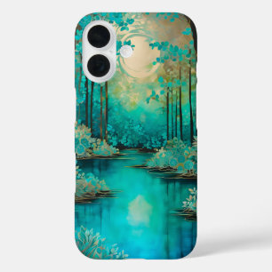 Farbenfrohe Batik Forest Art iPhone Case