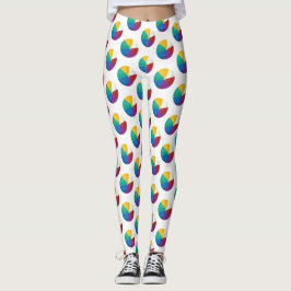 Farbenfrohe Beach Ball Sommermuster Leggings