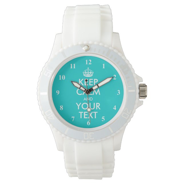 Farbenfrohe Behalt Calm Uhren | Maßgeschneiderte F (Vorderseite)