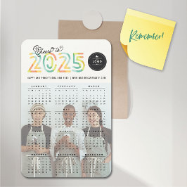 Farbenfrohe Beifall für das Foto 2025 Kalender Neu Magnet