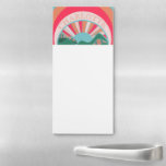 Farbenfrohe Bergsonne hell Magnetischer Notizblock<br><div class="desc">Mit einer farbenfrohen Berglandschaft ist dieses Notizblock perfekt für den kühnen Abenteuerliebhaber. Der Name kann mit der Personalisierungsfunktion angepasst werden.</div>