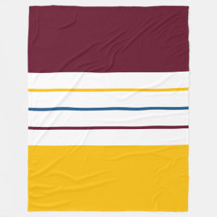 Farbenfrohe Bernsteinfall Streifen Fleecedecke