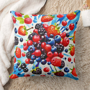 Farbenfrohe Berry Fiesta Design Kissen