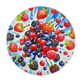 Farbenfrohe Berry Fiesta Design Schneidebrett