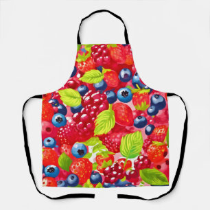 Farbenfrohe Berry Pattern Schürze