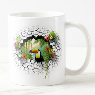 Farbenfrohe Berührung durch das Wall Portal Kaffeetasse