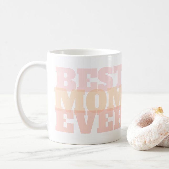 Farbenfrohe beste Mama je Kaffeetasse (Mit Donut)