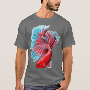 Farbenfrohe Betafisch-Gestaltung T-Shirt
