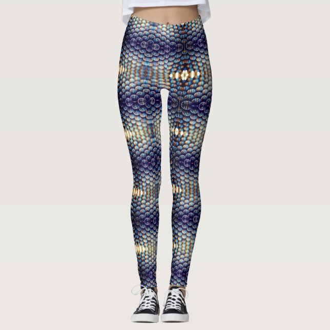 Farbenfrohe Biene Leggings (Vorderseite)